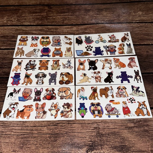 New Kids Bulldog Temporary Tattoo Lot - Picture 5 of 6